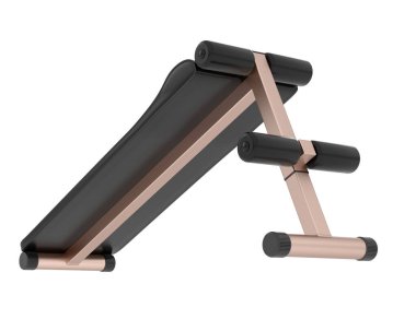 Beyaz arka planda jimnastik masası. 3D görüntüleme. Görüntü