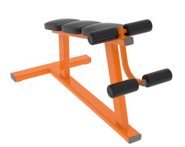 Beyaz arka planda jimnastik masası. 3D görüntüleme. Görüntü