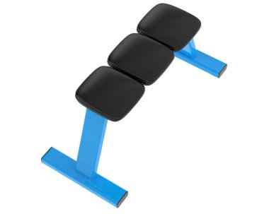 Beyaz arka planda jimnastik masası. 3D görüntüleme. Görüntü