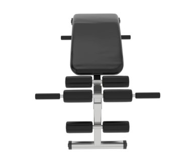 Beyaz arka planda jimnastik masası. 3D görüntüleme. Görüntü