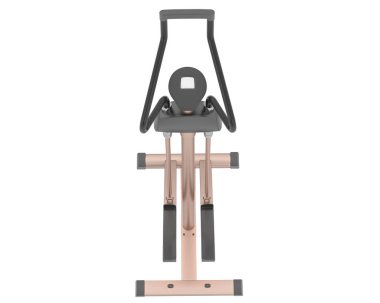 Beyaz arka planda izole edilmiş jimnastik bisikleti 3 boyutlu görüntüleme  