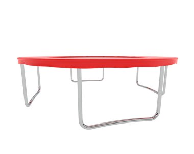 Beyaz arka plan üzerinde izole trambolin.