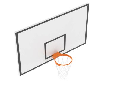 Basketbol potası. 3d resimleme.