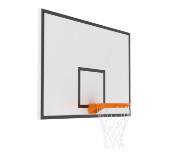 Basketbol potası. 3d resimleme.