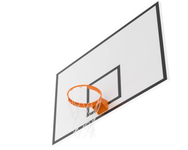 Basketbol potası. 3d resimleme.