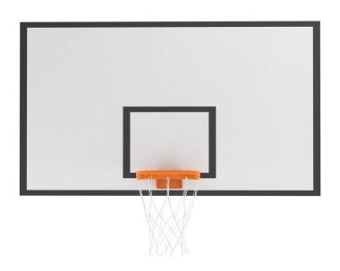 Basketbol potası. 3d resimleme.