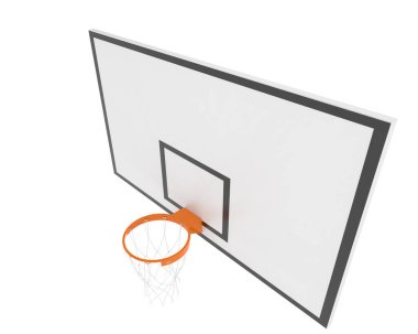 Basketbol potası. 3d resimleme.