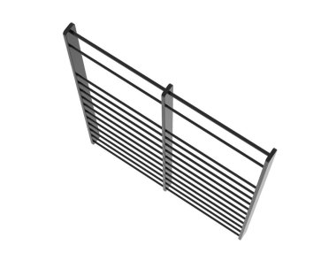 Jimnastik Duvarı Merdiveni. 3d resimleme