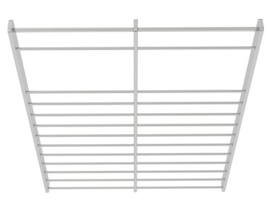 Jimnastik Duvarı Merdiveni. 3d resimleme