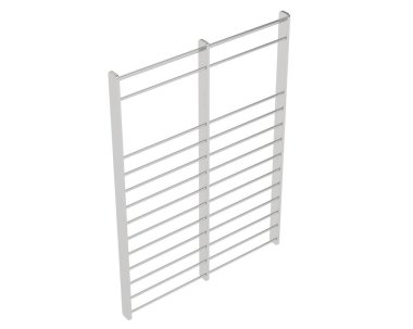 Jimnastik Duvarı Merdiveni. 3d resimleme