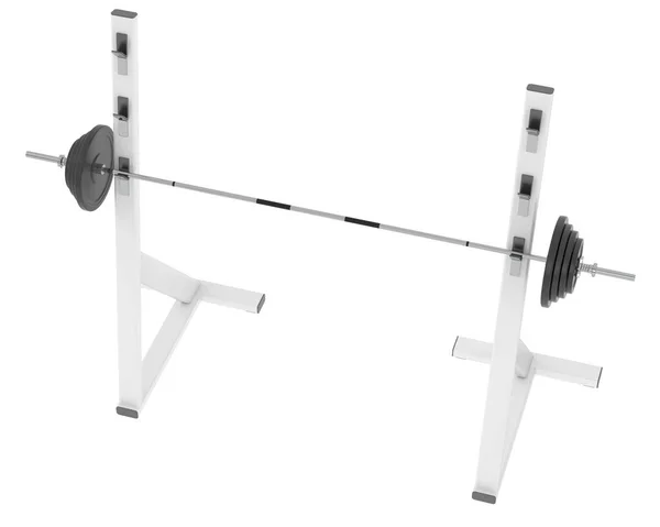 Gym Bench Sports Equipment Isolated White Background — Stock Photo, Image