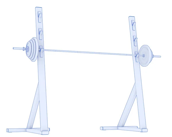 Illustration Gym Sport Equipment — Stock Photo, Image