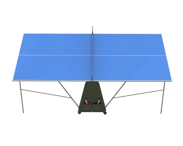 Tenisz Asztal Renderelés Illusztráció — Stock Fotó