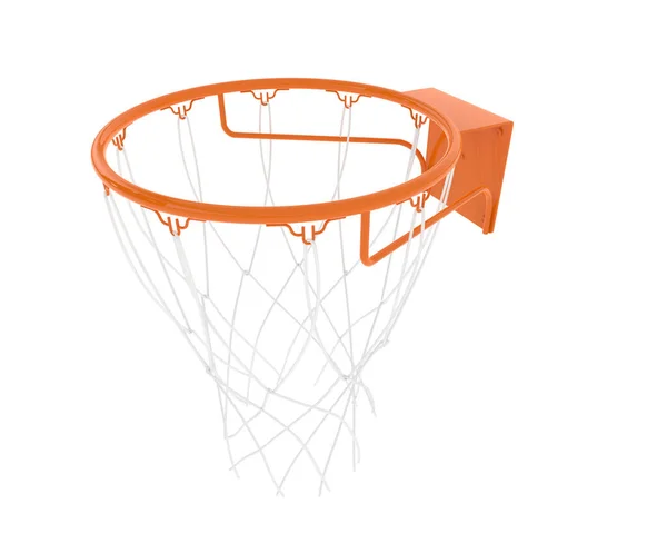 篮球篮筐 3D渲染说明 — 图库照片