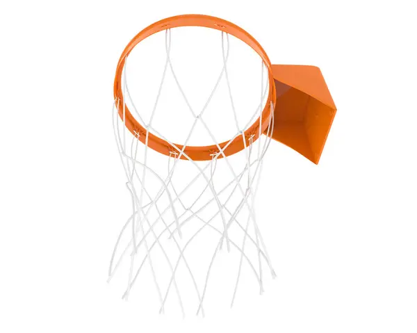 篮球篮筐 3D渲染说明 — 图库照片