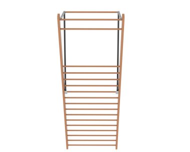 Jimnastik Duvarı Merdiveni. 3d resimleme