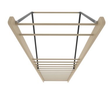 Jimnastik Duvarı Merdiveni. 3d resimleme