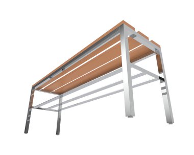 3D tasvir. ev eşyaları, bank sandalyesi