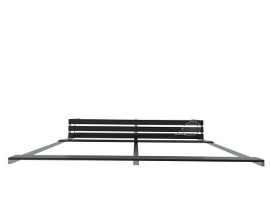 Soyunma odası tezgahı. 3d görüntüleme - illüstrasyon