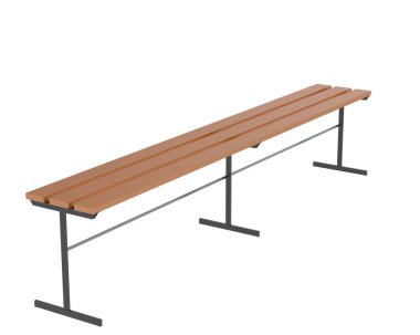 Soyunma odası tezgahı. 3d görüntüleme - illüstrasyon