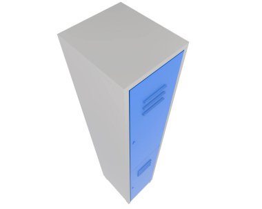 Arka planda jimnastik dolapları var. 3d görüntüleme - illüstrasyon