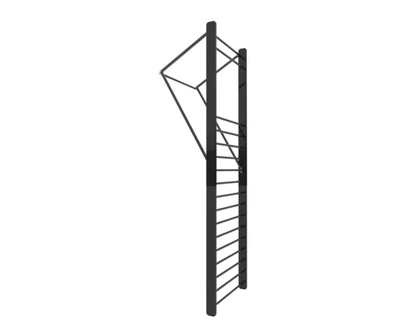 Escada Bares Parede Ginástica Ilustração Renderização — Fotografia de Stock