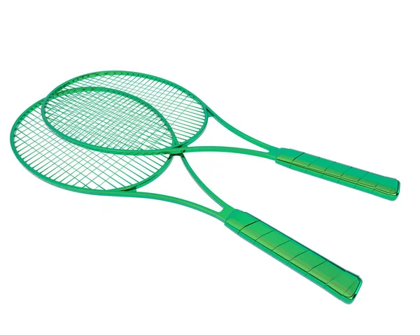 Illusztrációja Tenisz Ütők Sporttevékenységi Felszerelés — Stock Fotó