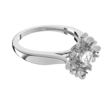 Dekoratif değerli mücevherlerin 3D çizimi