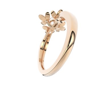 Dekoratif değerli mücevherlerin 3D çizimi