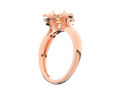 Dekoratif değerli mücevherlerin 3D çizimi