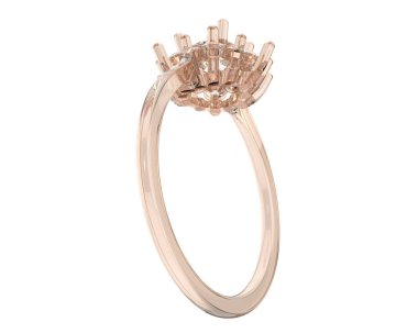 Dekoratif değerli mücevherlerin 3D çizimi