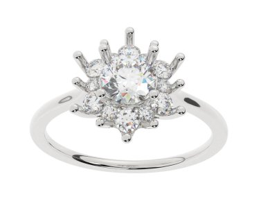 Dekoratif değerli mücevherlerin 3D çizimi