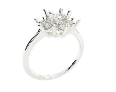 Dekoratif değerli mücevherlerin 3D çizimi