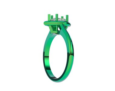 Dekoratif değerli mücevherlerin 3D çizimi