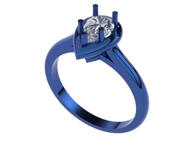 Dekoratif değerli mücevherlerin 3D çizimi