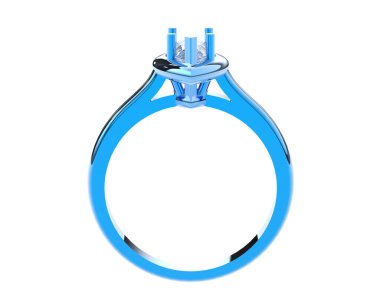 Dekoratif değerli mücevherlerin 3D çizimi