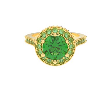 Dekoratif değerli mücevherlerin 3D çizimi