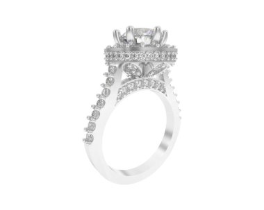 Dekoratif değerli mücevherlerin 3D çizimi