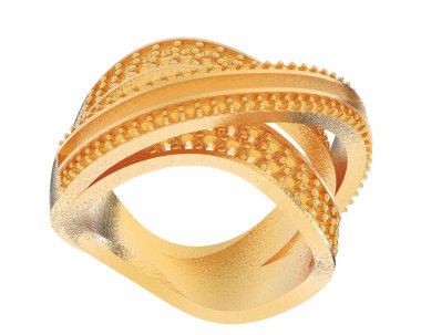 Dekoratif değerli mücevherlerin 3D çizimi