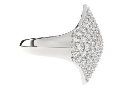 Dekoratif değerli mücevherlerin 3D çizimi