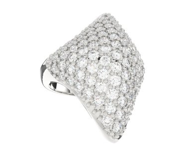 Dekoratif değerli mücevherlerin 3D çizimi