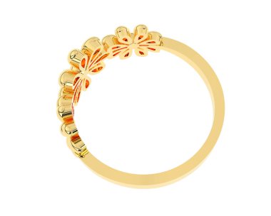 Dekoratif değerli mücevherlerin 3D çizimi