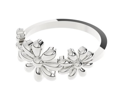 Dekoratif değerli mücevherlerin 3D çizimi