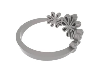 Dekoratif değerli mücevherlerin 3D çizimi