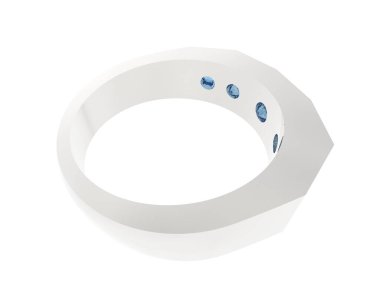 Dekoratif değerli mücevherlerin 3D çizimi