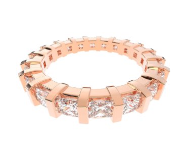 Dekoratif değerli mücevherlerin 3D çizimi