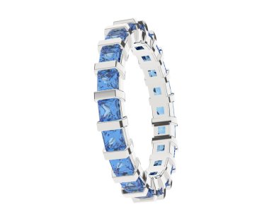 Dekoratif değerli mücevherlerin 3D çizimi