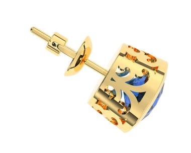 Dekoratif değerli mücevherlerin 3D çizimi