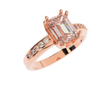 Dekoratif değerli mücevherlerin 3D çizimi