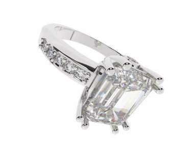 Dekoratif değerli mücevherlerin 3D çizimi